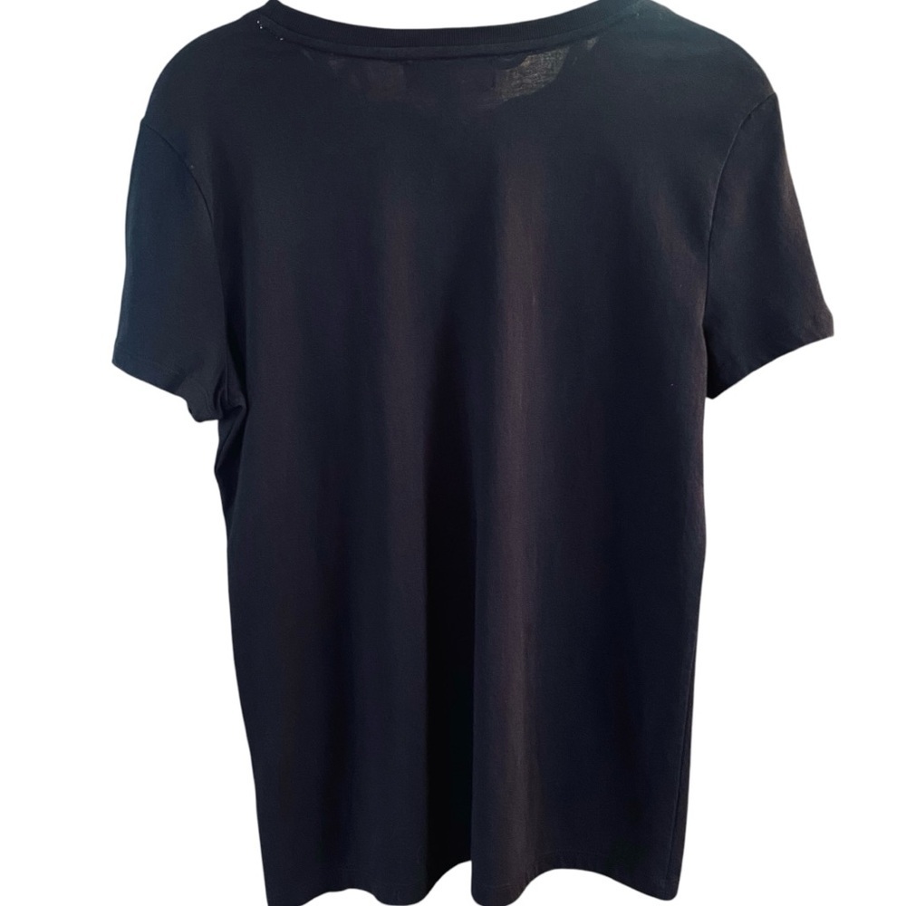 L-R-L Lauren Ralph Lauren Active Black Top. Sz M - Picture 2 of 4
